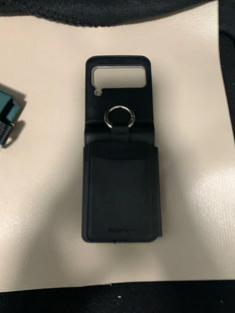 🆕Samsung Galaxy Z Flip5 GOOSPERY Flex Wallet Case Black Card Holder & Ring Grip